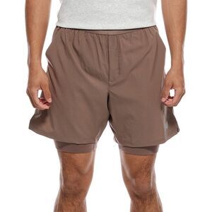 New Balance Mens  Ac Lined Short, Brown